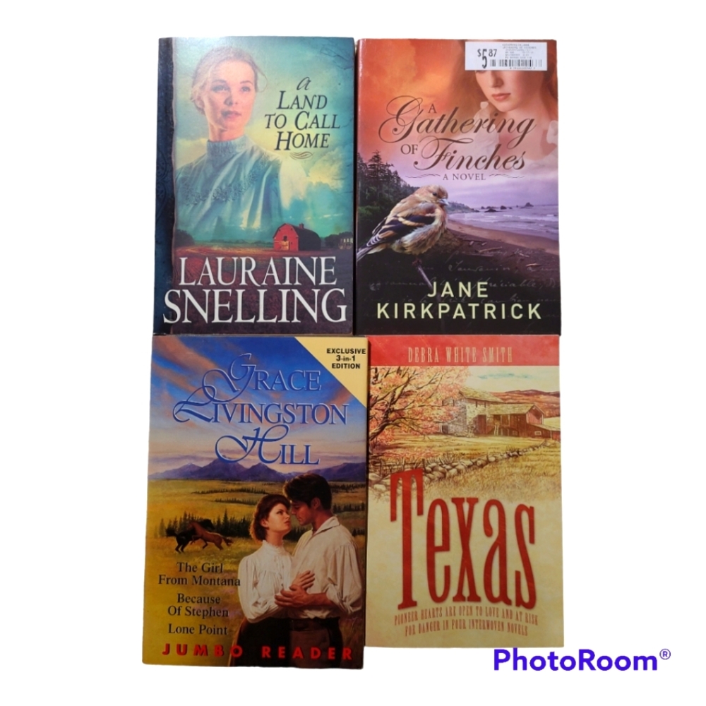 Lot of 4 1890's Era Western Books